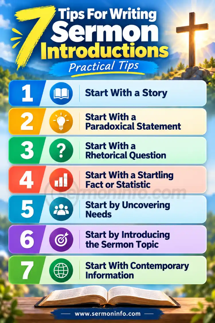 7 Tips For Writing Sermon Introductions 7 Tips For Writing Sermon Introductions