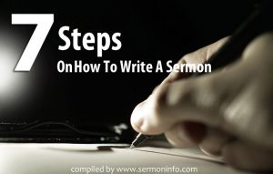 7 Steps On How To Write A Sermon