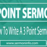 How To Write A 3 Point Sermon