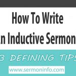 How To Write An Inductive Sermon 101