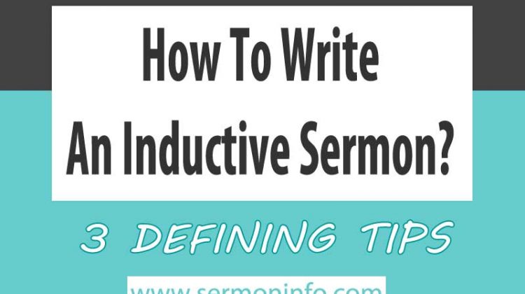 How To Write An Inductive Sermon 101