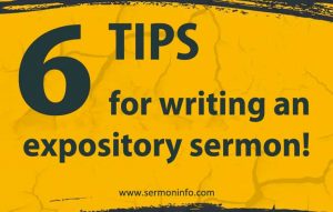 How To Prepare An Expository Sermon