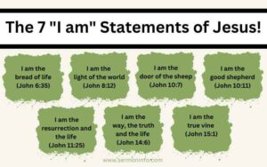 The 7 "I am" Statements of Jesus in the book of John