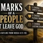 Sermon Outline From Hosea 4:11-19 Explained