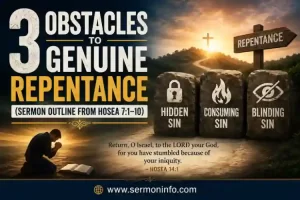 Sermon Outline From Hosea 7:1-10 Explained