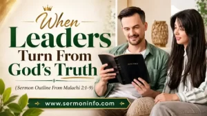 Sermon Outline From Malachi 2:1-9 Explained