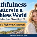 Sermon Outline From Malachi 2:10-17 Explained