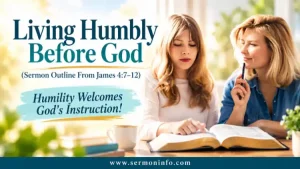 Sermon Outline From James 4:7-12 Explained