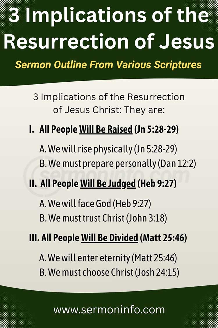 3 Implications of the Resurrection of Jesus Christ 3 Implications of the Resurrection of Jesus Christ