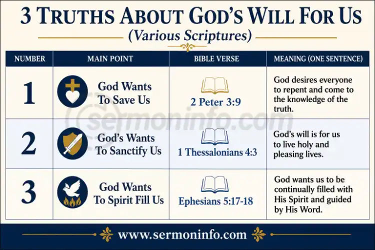 3 Truths About God's Will For Us 3 Truths About God's Will For Us