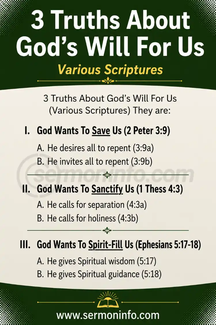 3 Truths About God's Will For Us 3 Truths About God's Will For Us