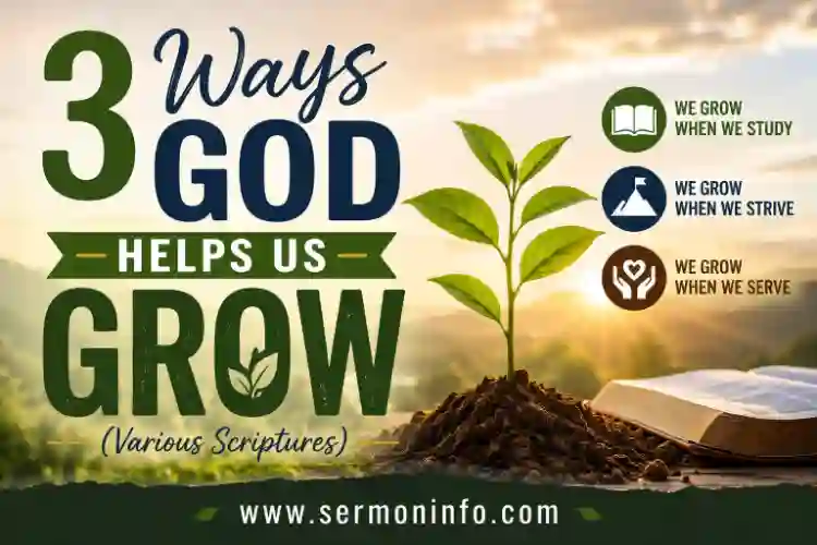 3 Ways God Helps Us Grow | Sermon Outline About Spiritual Growth 3 Ways God Helps Us Grow | Sermon Outline About Spiritual Growth