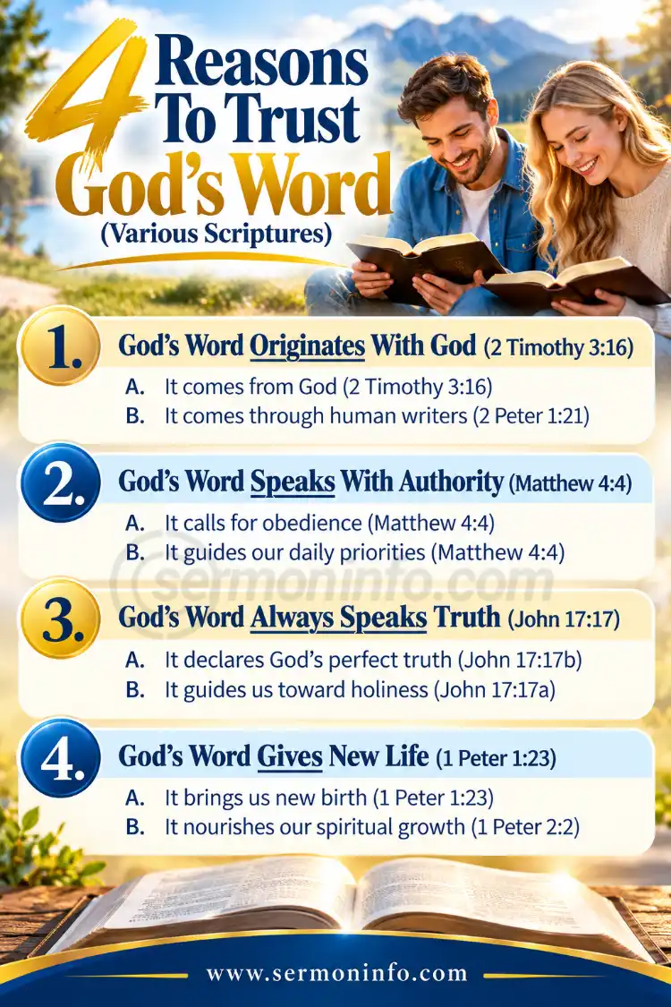 4 Reasons To Trust God's Word | God Stands Behind Every Promise 4 Reasons To Trust God's Word | God Stands Behind Every Promise