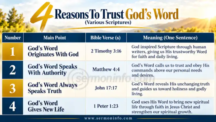 4 Reasons To Trust God's Word | God Stands Behind Every Promise 4 Reasons To Trust God's Word | God Stands Behind Every Promise