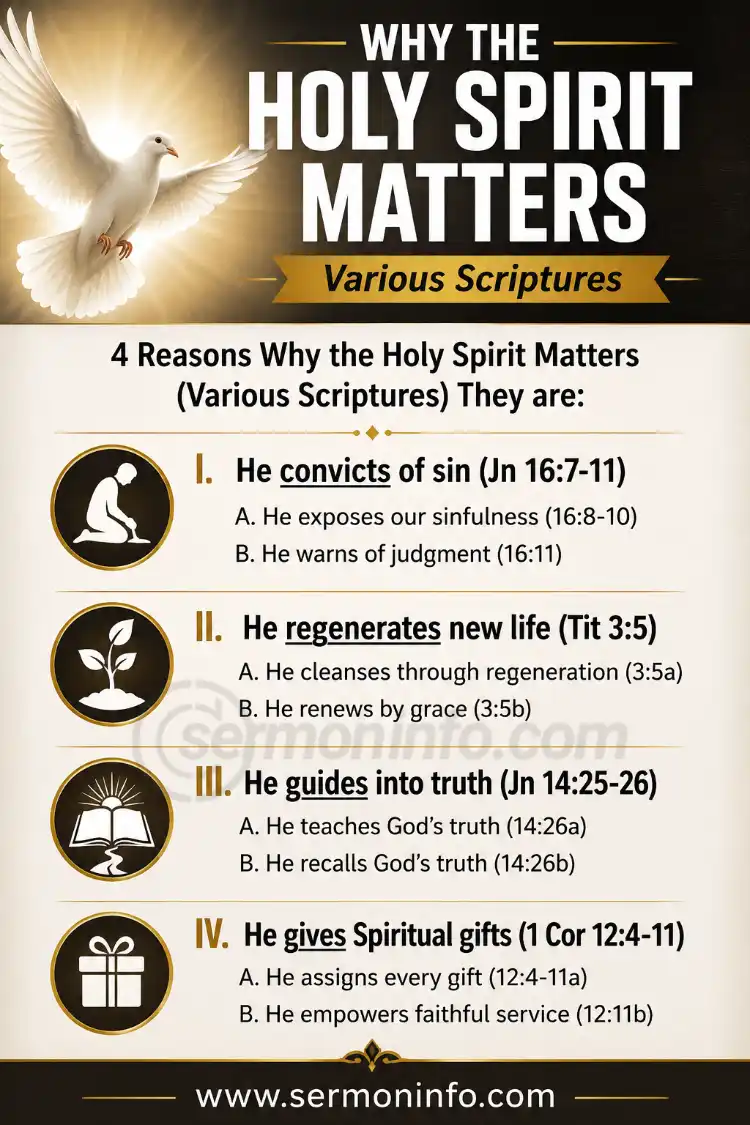 4 Reasons Why The Holy Spirit Matters | Sermon Outline About The Holy Spirit 4 Reasons Why The Holy Spirit Matters | Sermon Outline About The Holy Spirit