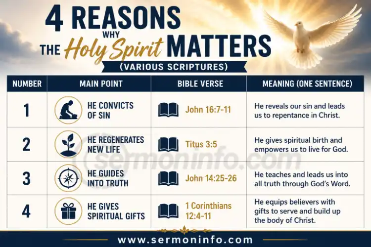 4 Reasons Why The Holy Spirit Matters | Sermon Outline About The Holy Spirit 4 Reasons Why The Holy Spirit Matters | Sermon Outline About The Holy Spirit