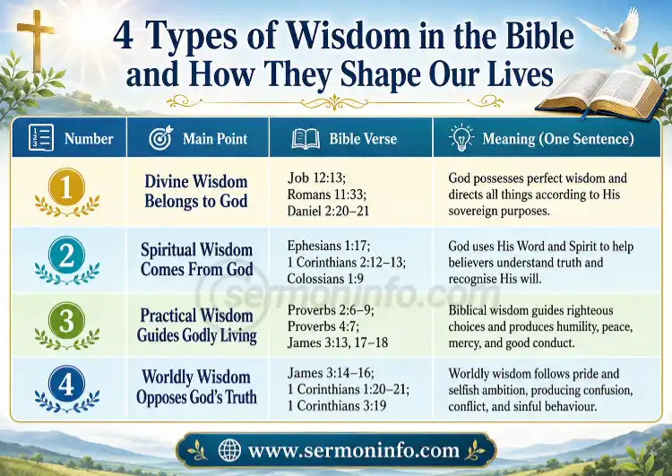 4 Types of Wisdom in the Bible and How They Shape Our Lives 4 Types of Wisdom in the Bible and How They Shape Our Lives