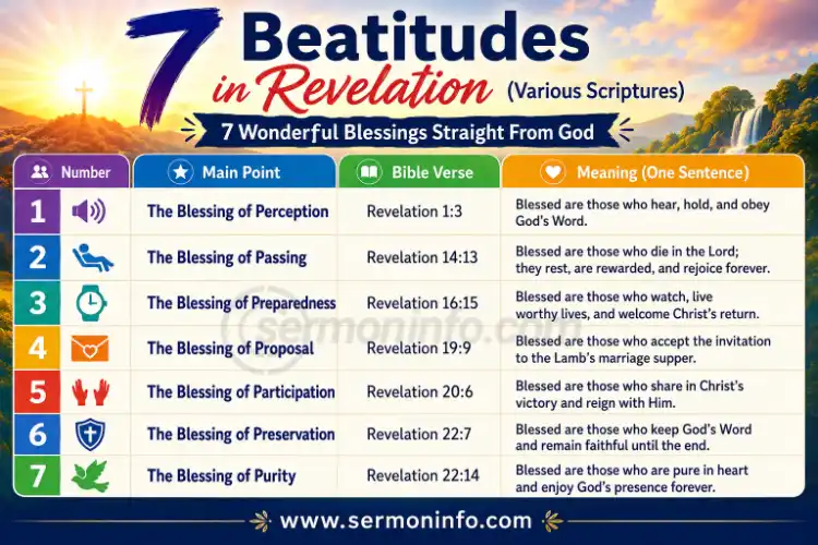 7 Beatitudes in Revelation 7 Beatitudes in Revelation