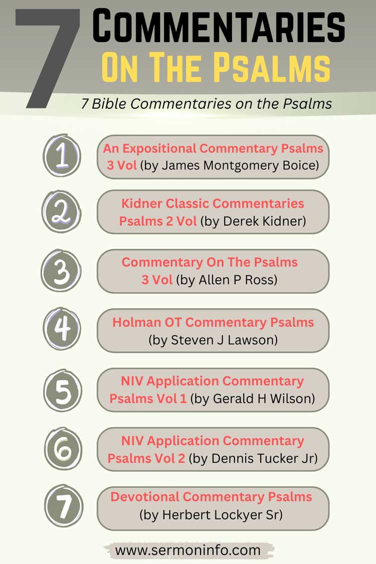 7 Bible Commentaries on the Psalms 7 Bible Commentaries on the Psalms