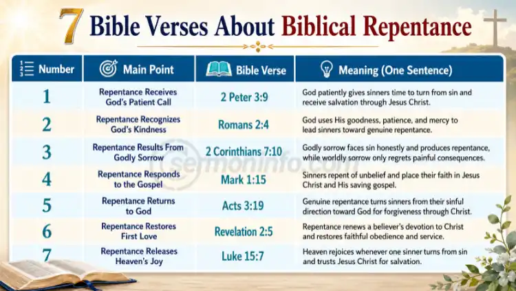 7 Bible Verses About Biblical Repentance