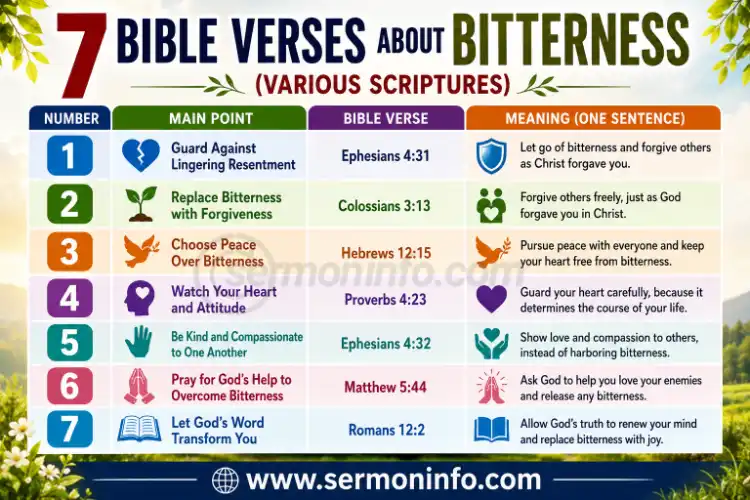 7 Bible Verses About Bitterness 7 Bible Verses About Bitterness