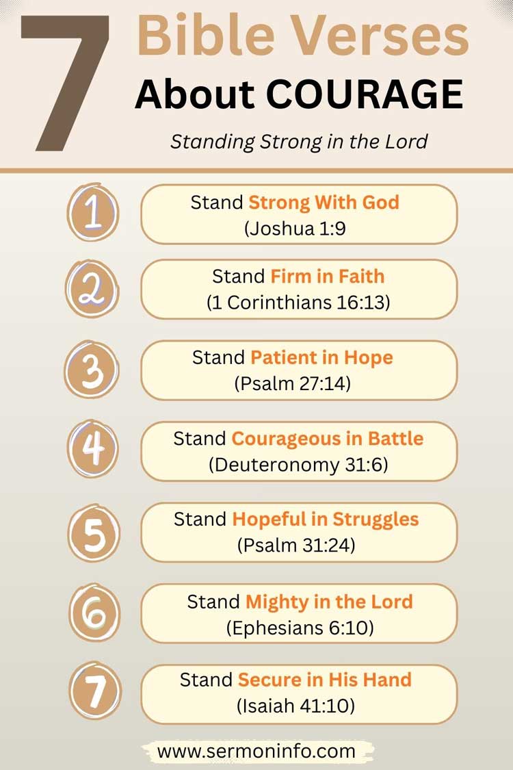 7 Bible Verses About Courage