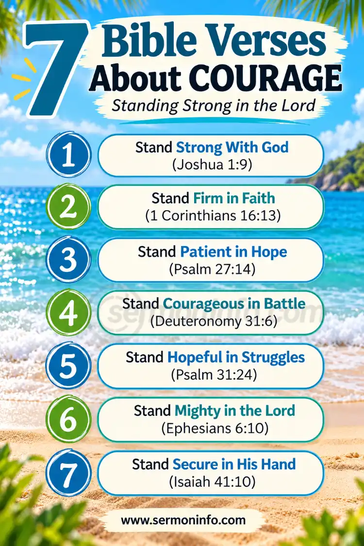 7 Bible Verses About Courage 7 Bible Verses About Courage