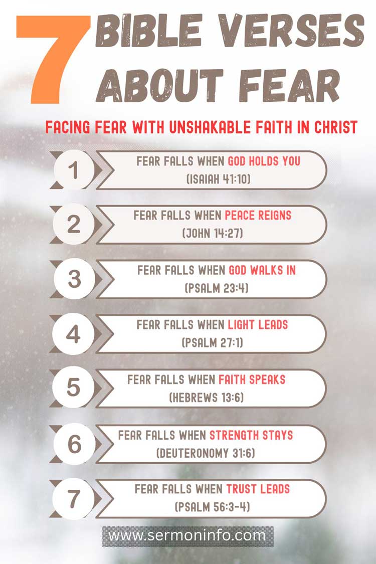 7 Bible Verses About Fear 7 Bible Verses About Fear