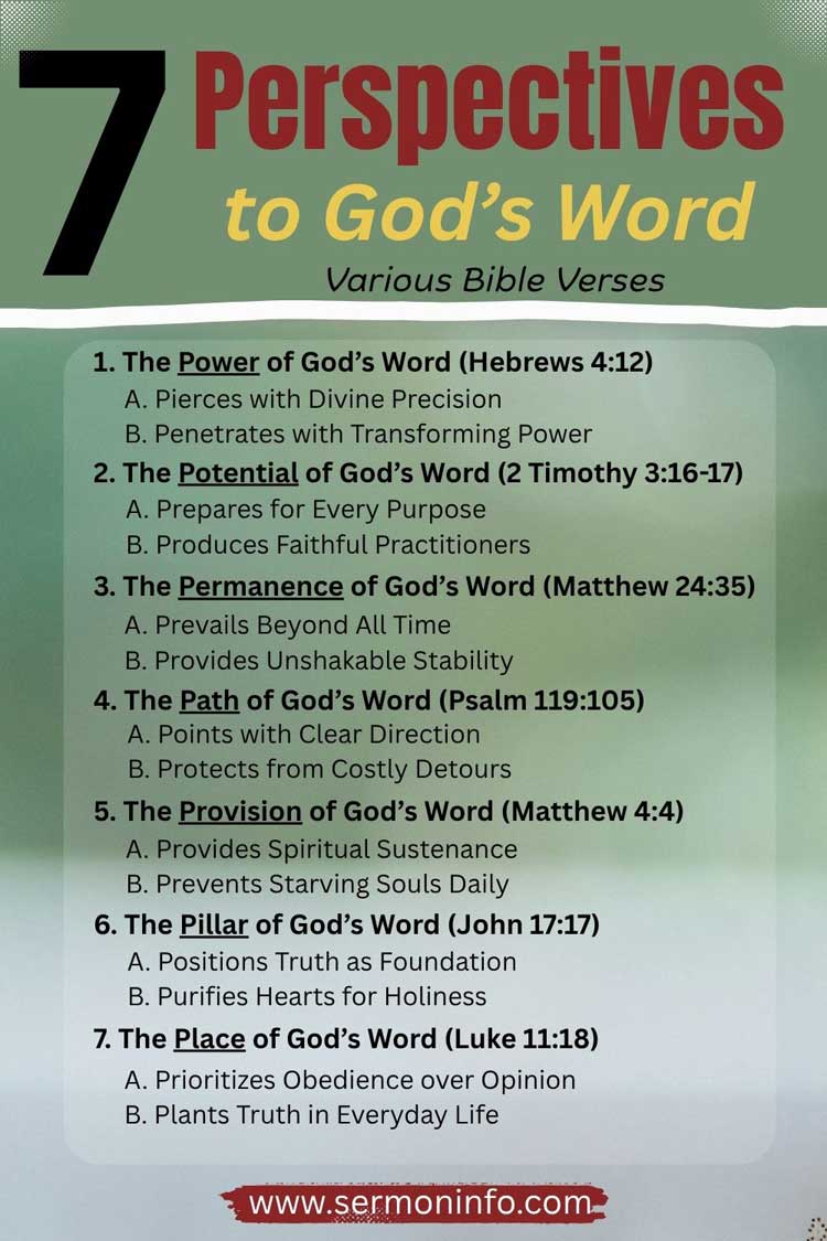7 Bible Verses About God's Word 7 Bible Verses About God's Word