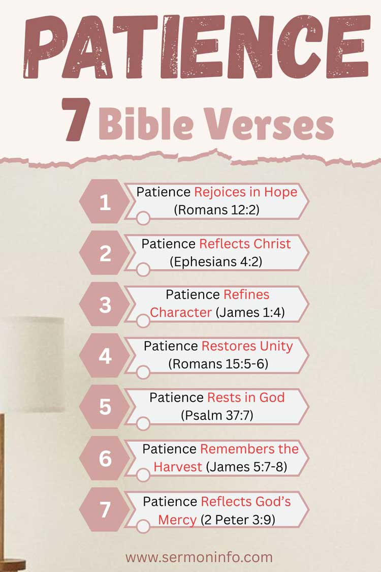 7 Bible Verses About Patience 7 Bible Verses About Patience