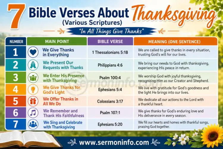 7 Bible Verses About Thanksgiving 7 Bible Verses About Thanksgiving