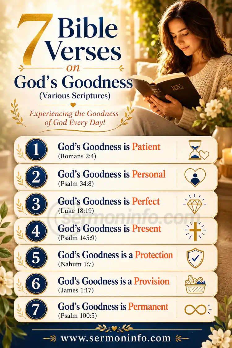 7 Bible Verses on God's Goodness 7 Bible Verses on God's Goodness