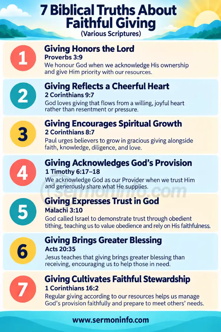 7 Biblical Truths About Faithful Giving 7 Biblical Truths About Faithful Giving