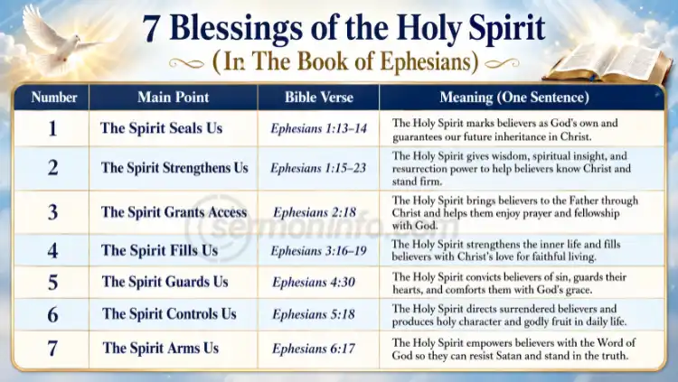 7 Blessings of the Holy Spirit 7 Blessings of the Holy Spirit