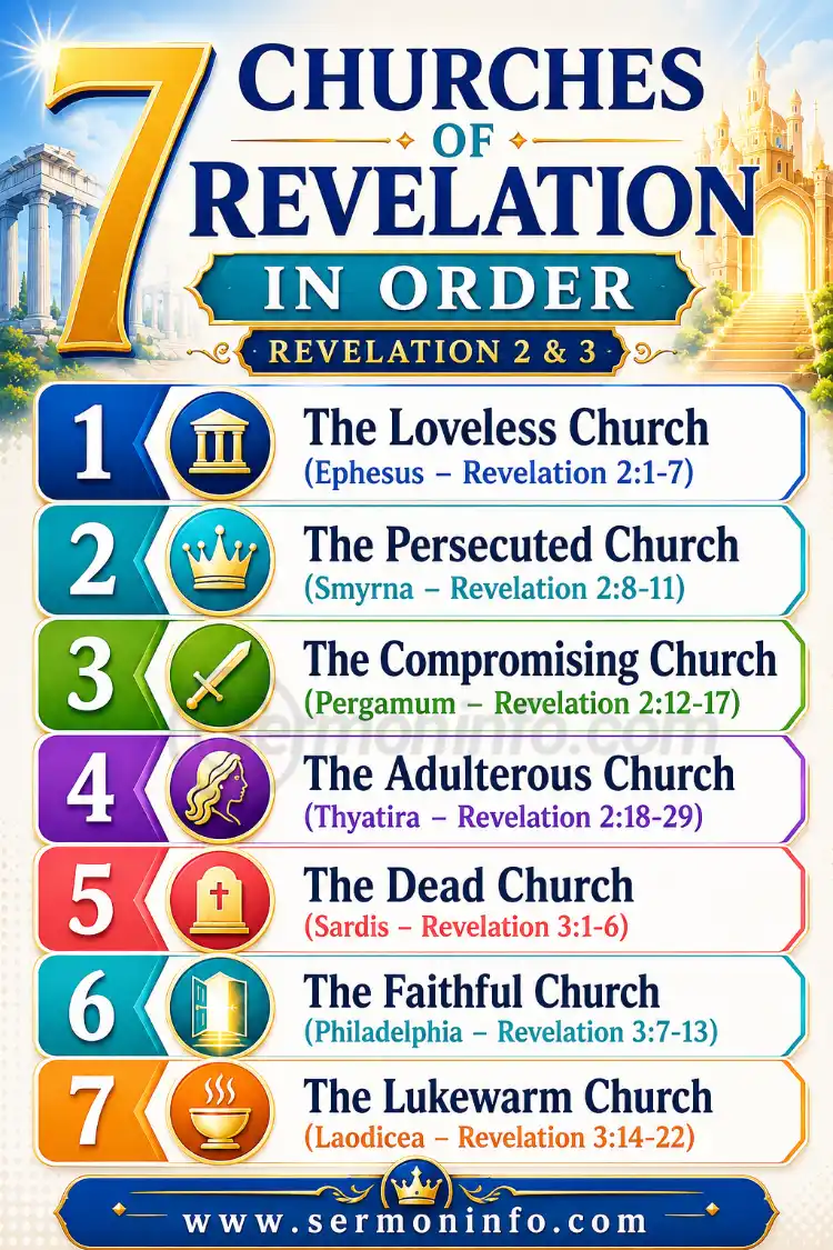 7 Churches of Revelation in Order | Revelation 2 & 3