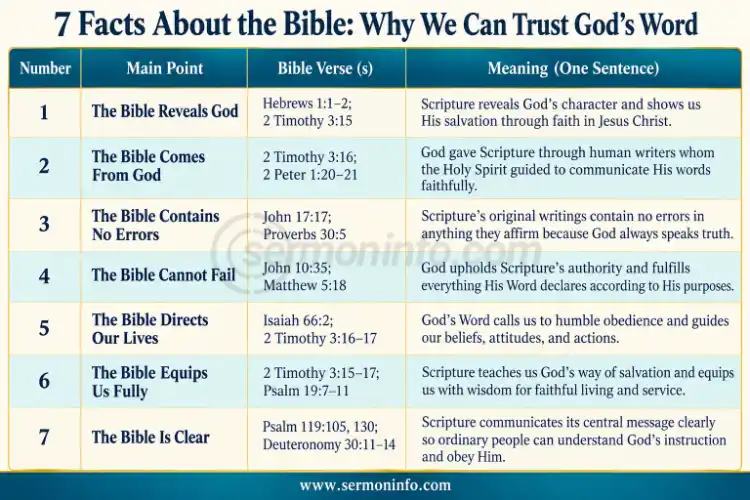 7 Facts About The Bible: Why We Can Trust God's Word