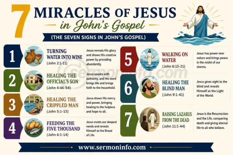 What are the 7 Miracles of Jesus in John's Gospel?