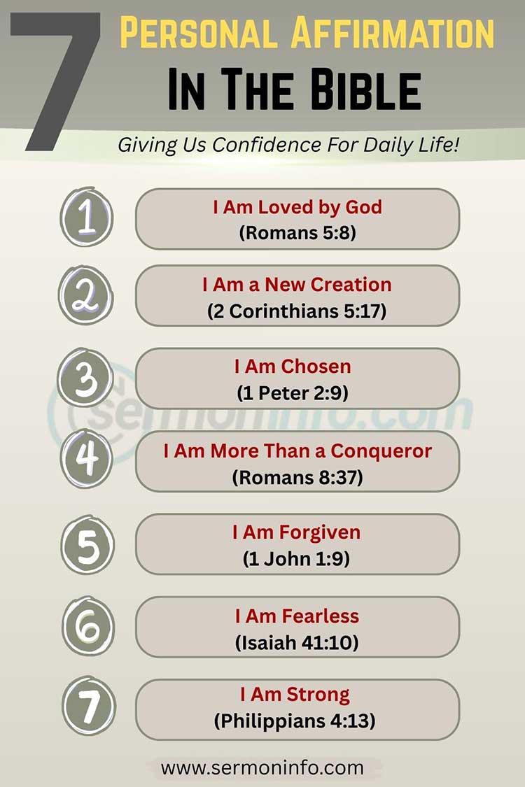 7 Personal Affirmations in the Bible 7 Personal Affirmations in the Bible
