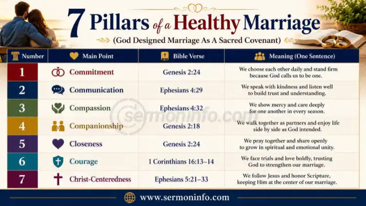 7 Pillars of a Healthy Marriage 7 Pillars of a Healthy Marriage