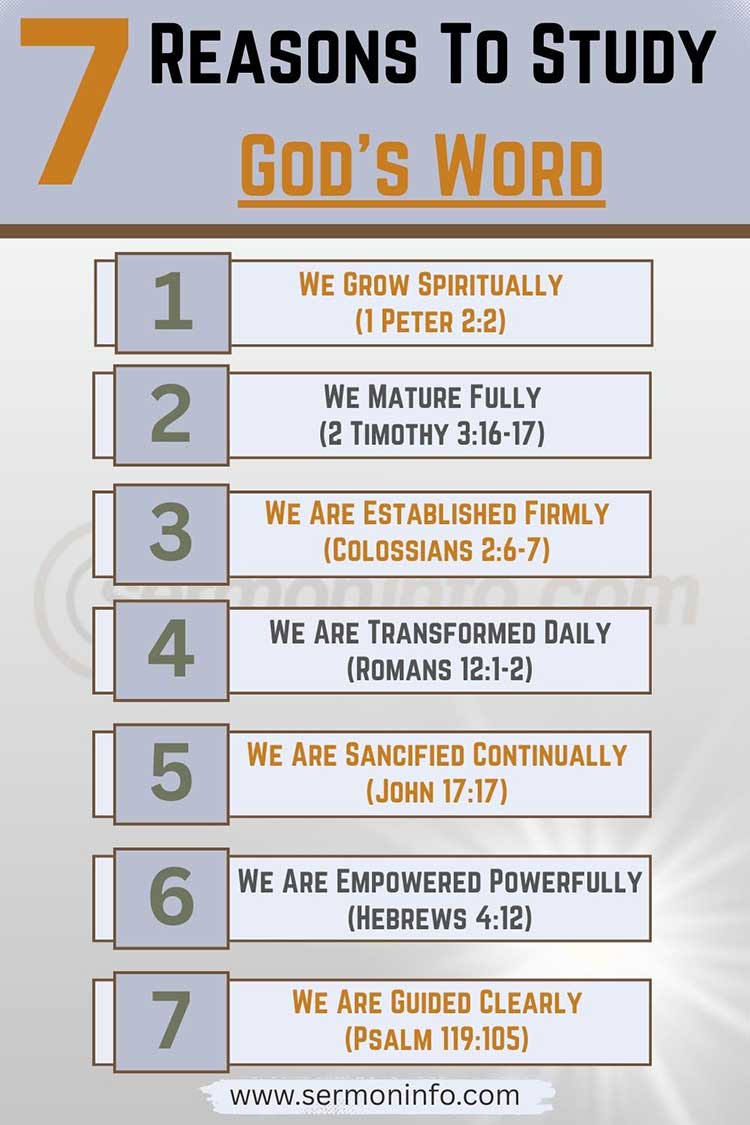 7 Reasons To Study God's Word