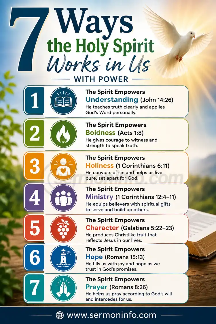7 Ways the Holy Spirit Works in Us 7 Ways the Holy Spirit Works in Us