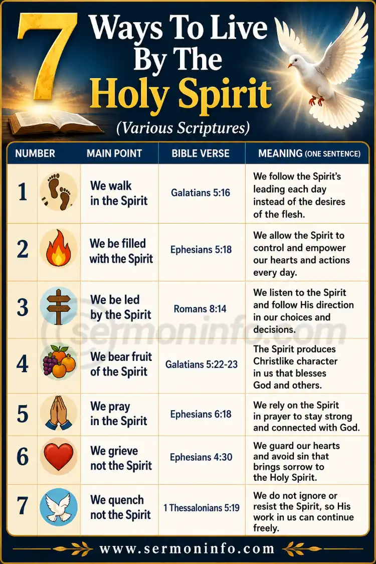 7 Ways to Live by the Holy Spirit 7 Ways to Live by the Holy Spirit