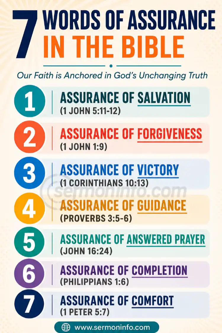 7 Words of Assurance in the Bible 7 Words of Assurance in the Bible