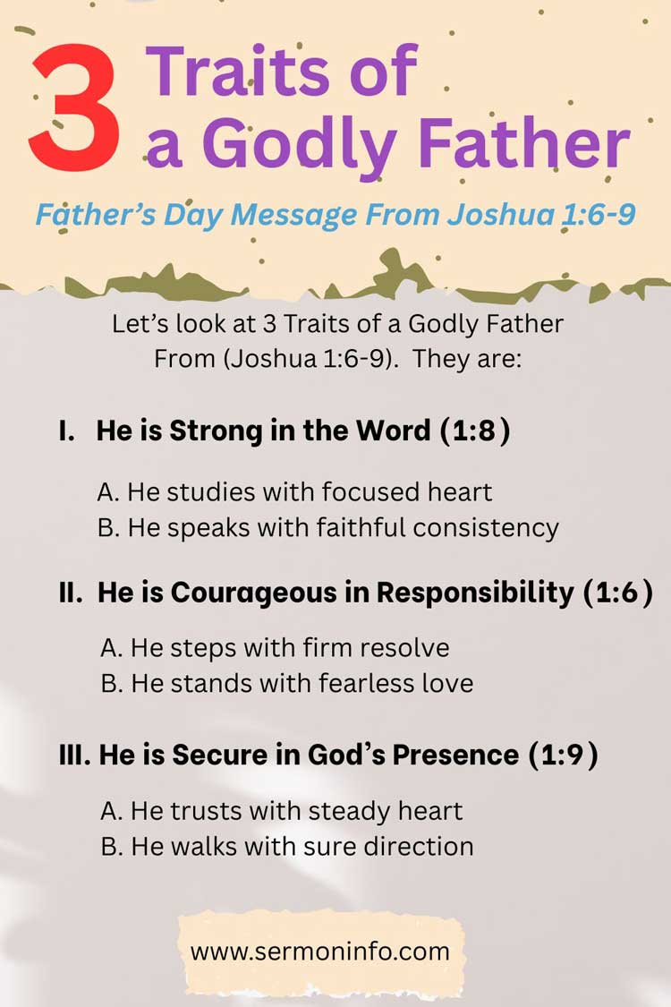 Father's Day Sermon With Outline Father's Day Sermon With Outline