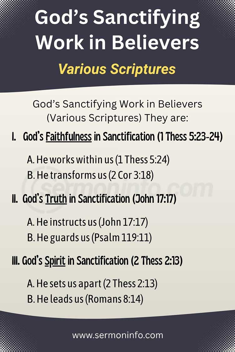 God's Sanctifying Work in Believers | Various Scriptures