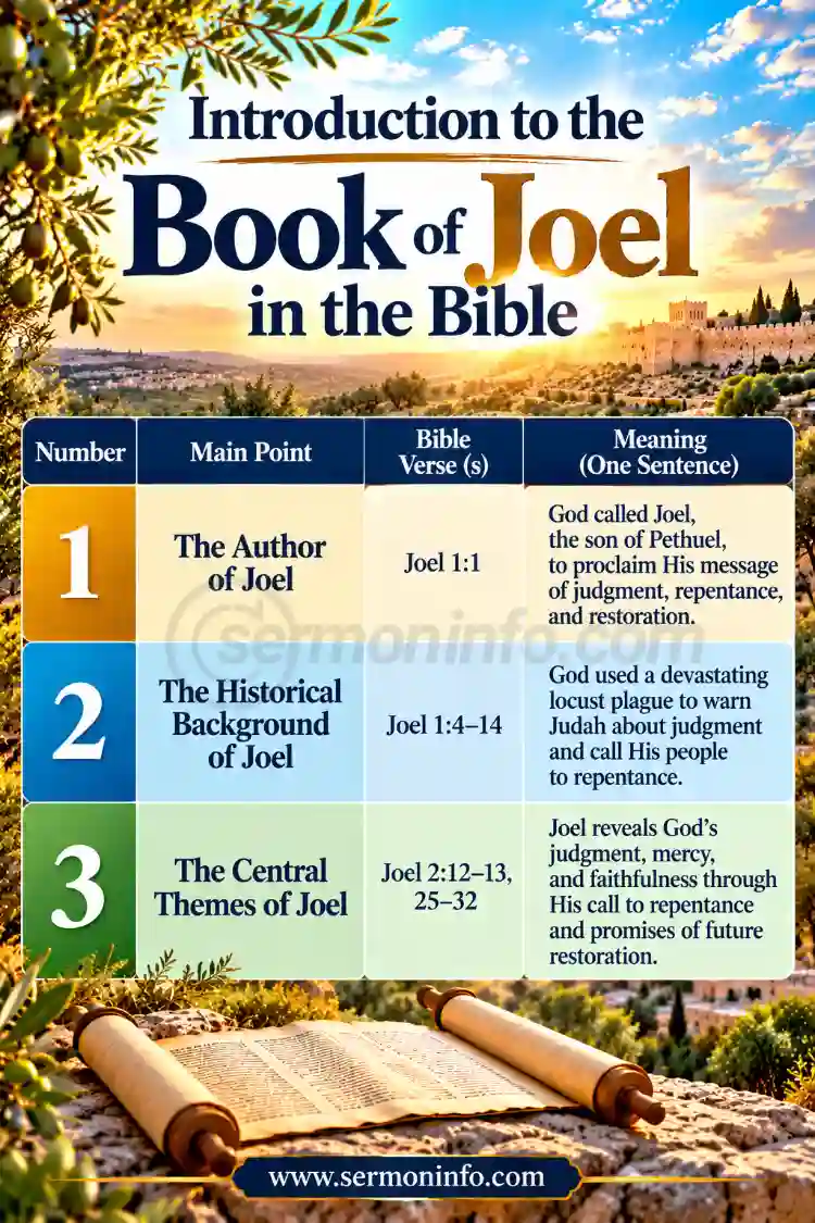 Introduction to the Book of Joel in the Bible