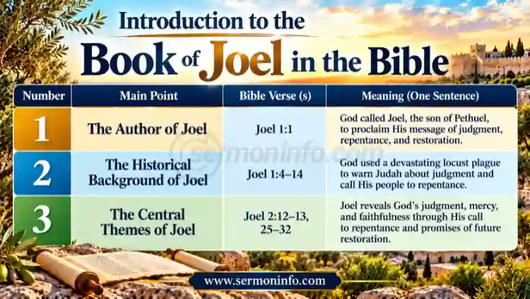 Introduction to the Book of Joel in the Bible
