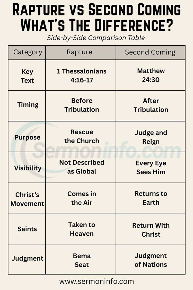 Rapture vs Second Coming: What's the Difference?