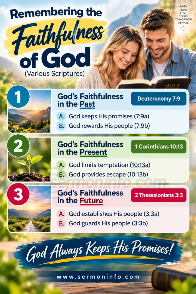 Remembering The Faithfulness of God | Sermon Outline About God's Faithfulness
