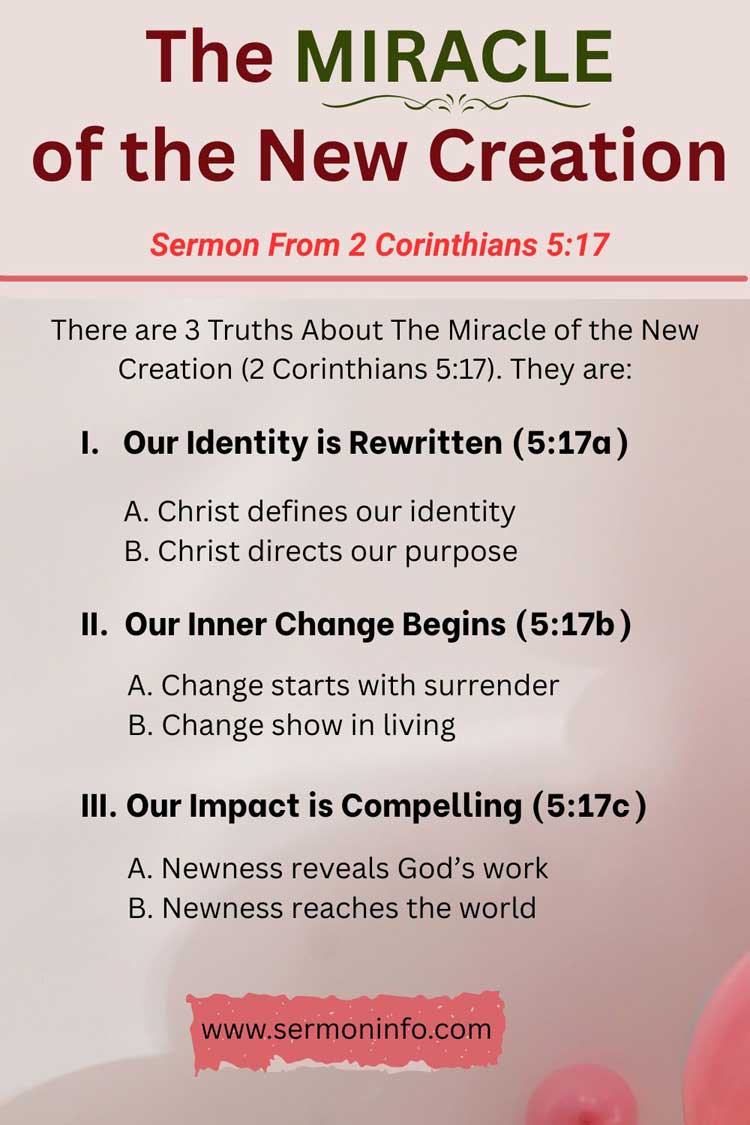 Sermon From 2 Corinthians 5:17